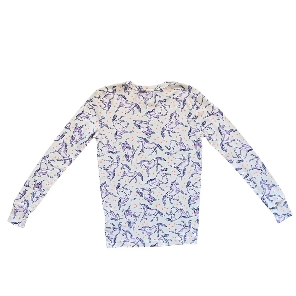 GAP Kids Pajama Set with Purple Unicorns - Size 10